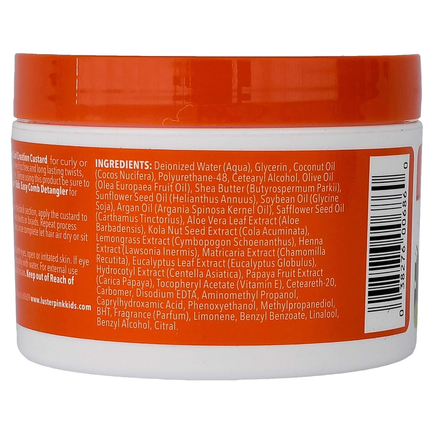 Lusters Products Pink Kids Curl Custard For Twist And Braids 227g