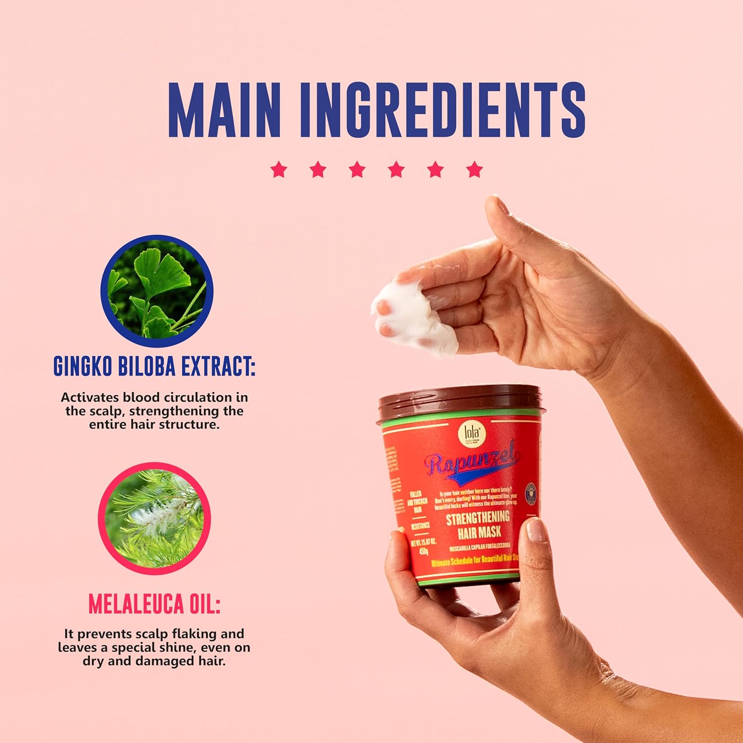 Lola Cosmetics Rapunzel Strengthening Hair Mask 450g