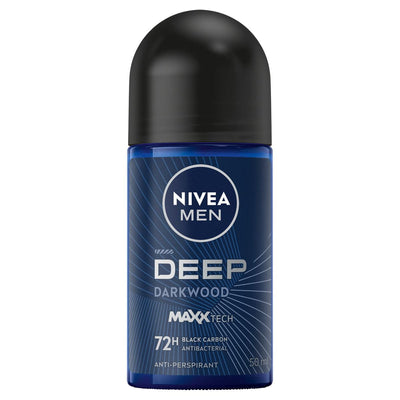 Nivea Men Deep Darkwood Deodorant Roll On 50ml