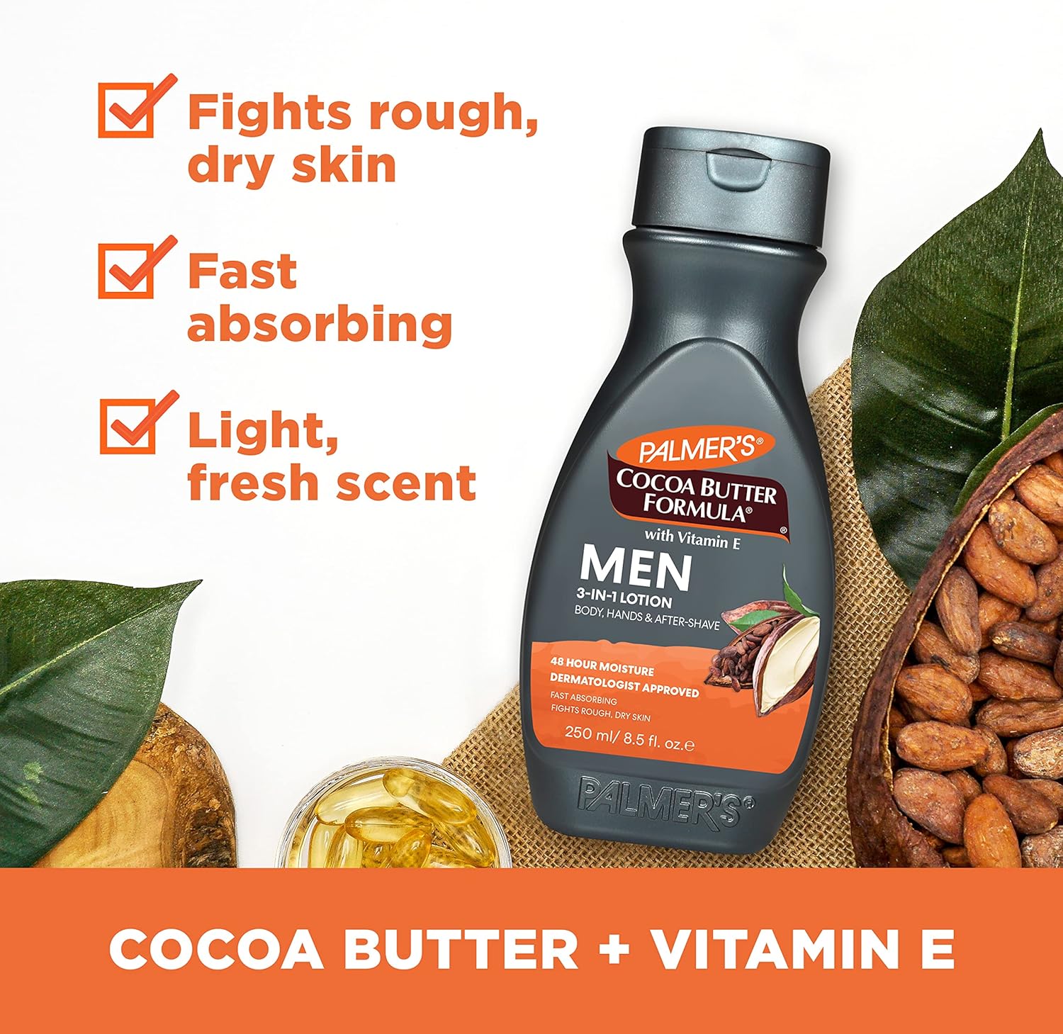 Palmers Cocoa Butter Formula Men 3In1 Lotion With Vitamin E 250ml