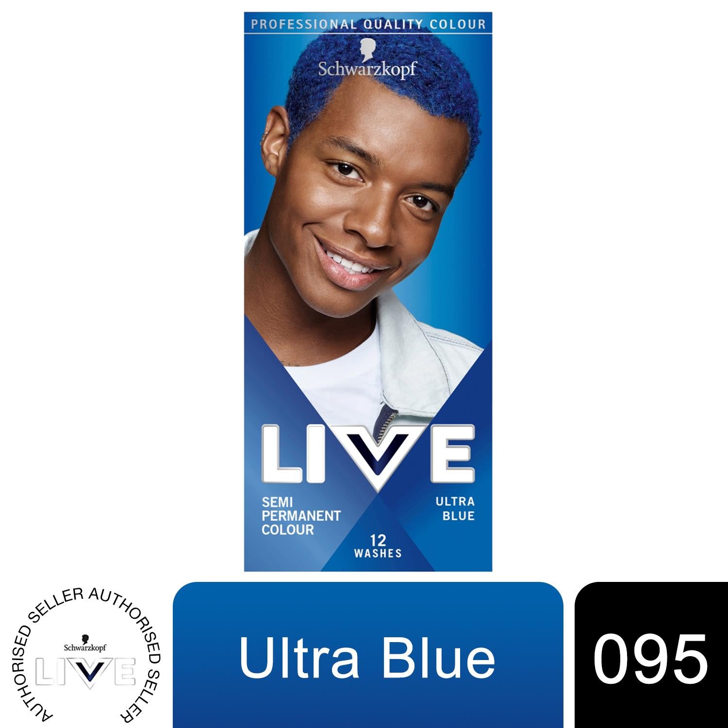 Schwarzkopf Live Men 100% Grey Coverage Semi-Permanent Colour Ultra Blue