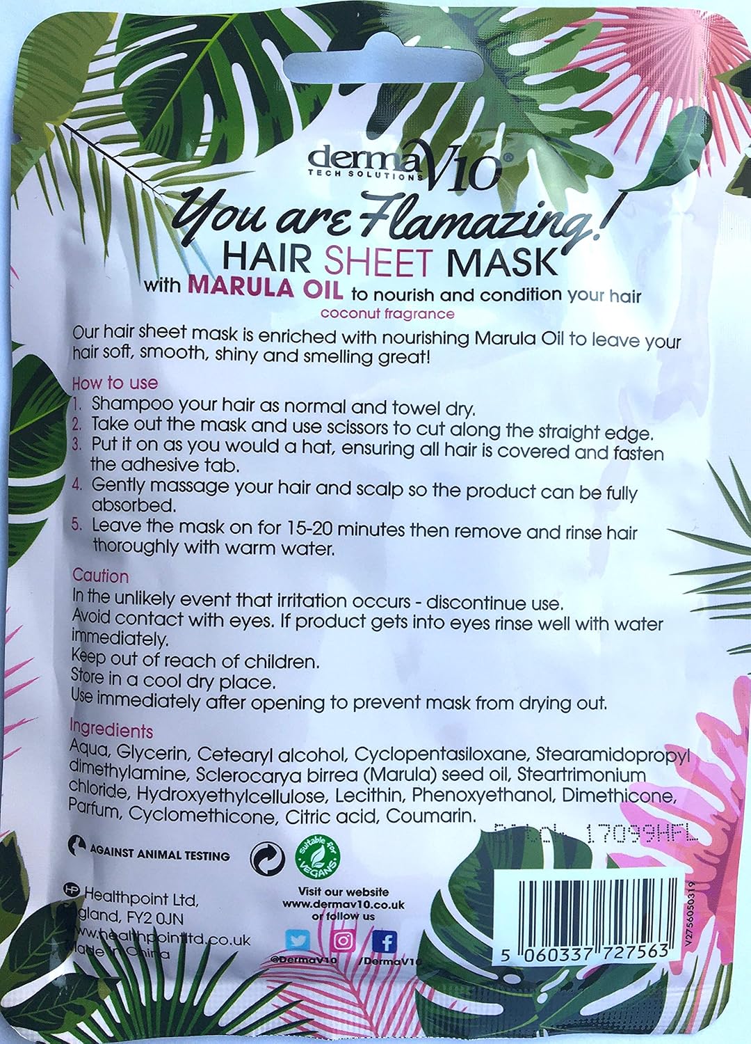 HealthPoint Derma V10 You Are Flamazing Hair Sheet Mask