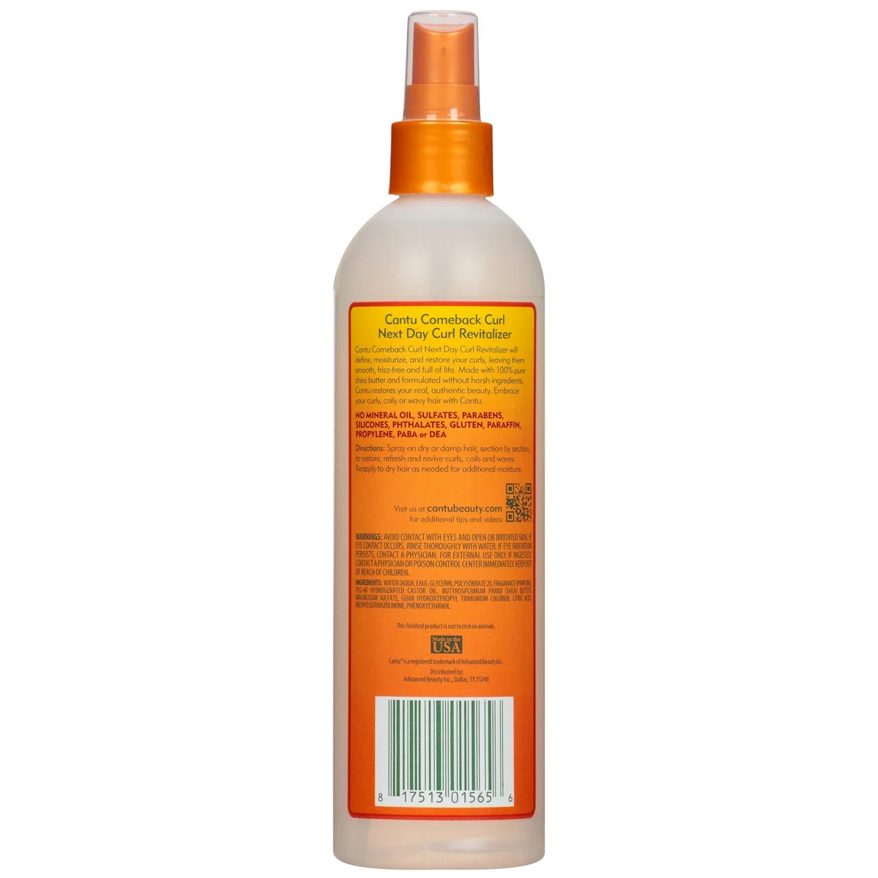 Cantu Shea Butter Comeback Curl Next Day Curl Revitalizer 355ml - Afro Hair Boutique