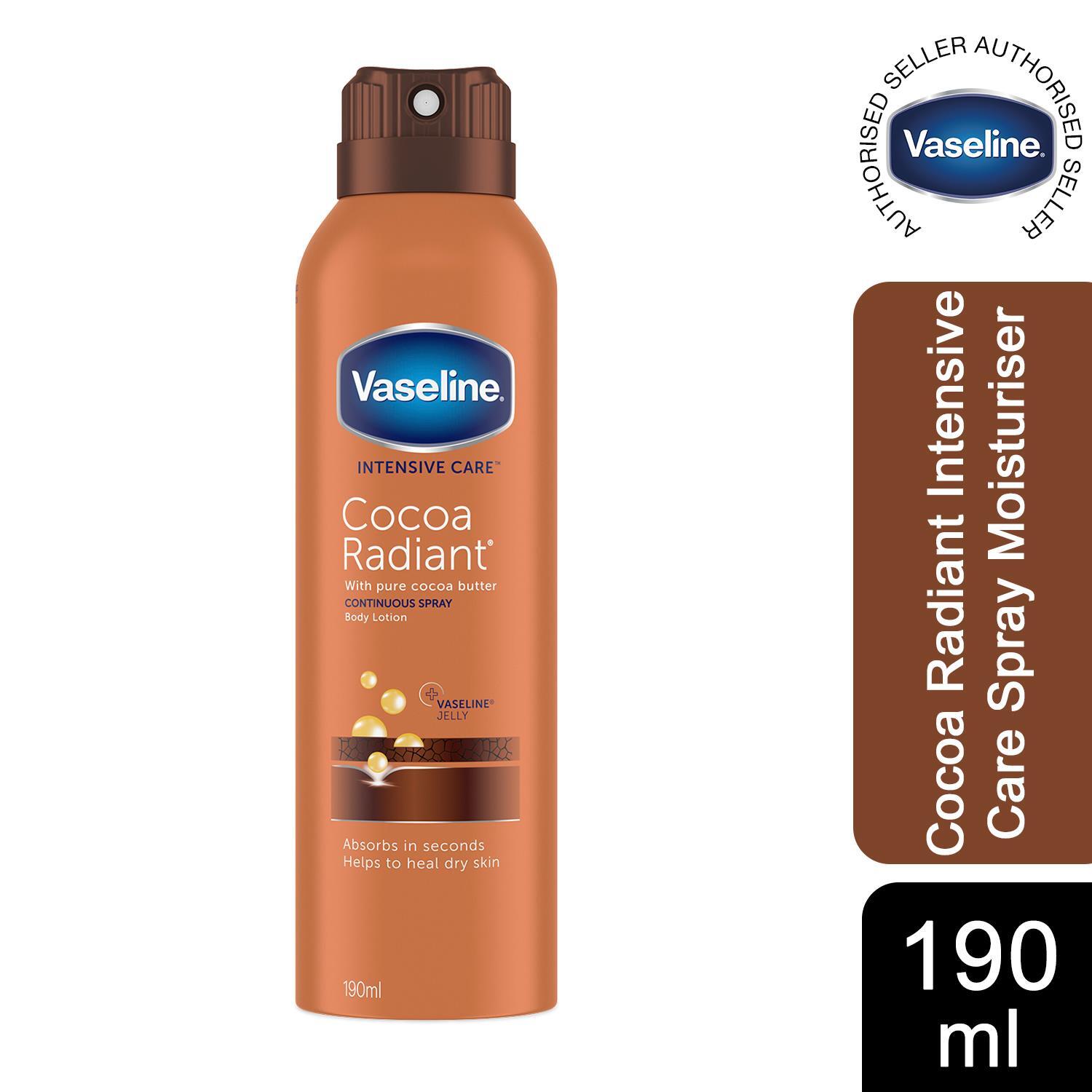 Vaseline Intensive Care Spray Moisturiser Cocoa Radiant 190ml