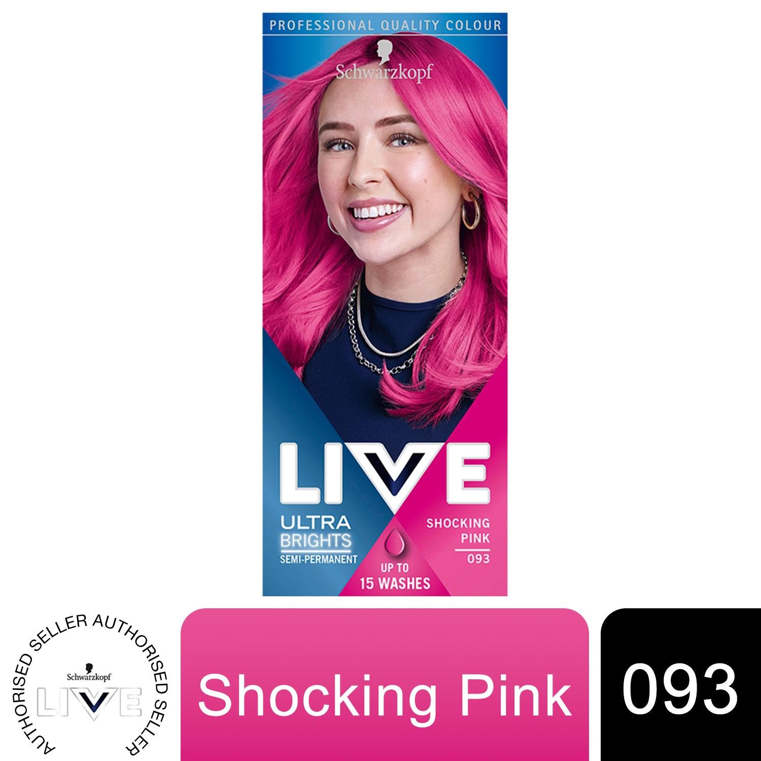 Schwarzkopf Live Color XXL Ultra Brights Semi Permanent Colour 93 Shocking Pink