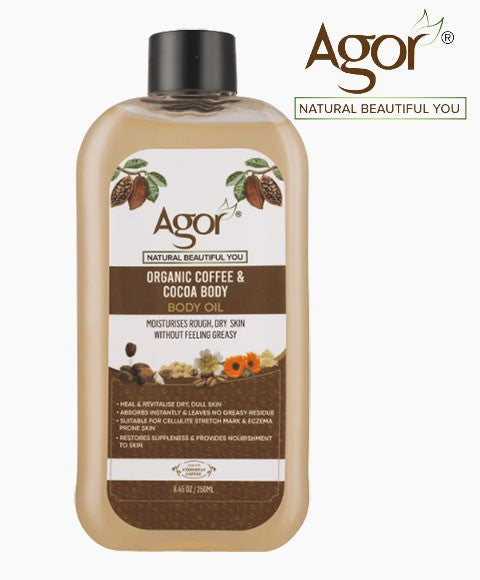 Agor Organic Coffee And Cocoa Body Oil