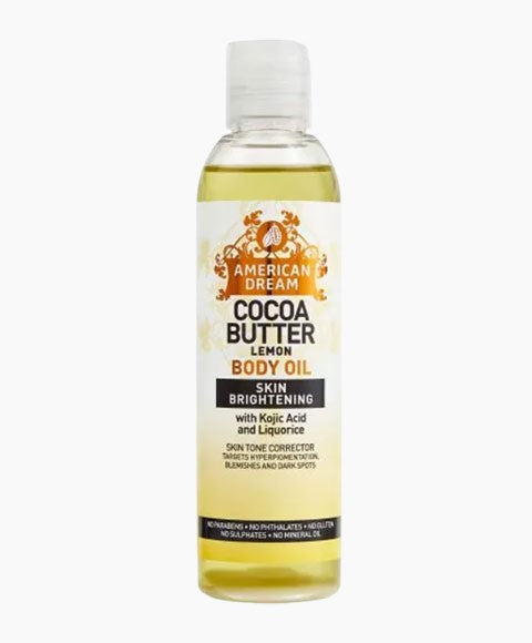 American Dream Cocoa Butter Lemon Body Oil