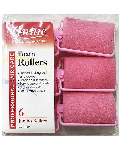 Annie Foam Jumbo Rollers Pink 