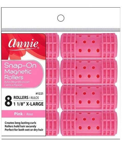 Annie Snap On Extra Large Magnetic Rollers Pink