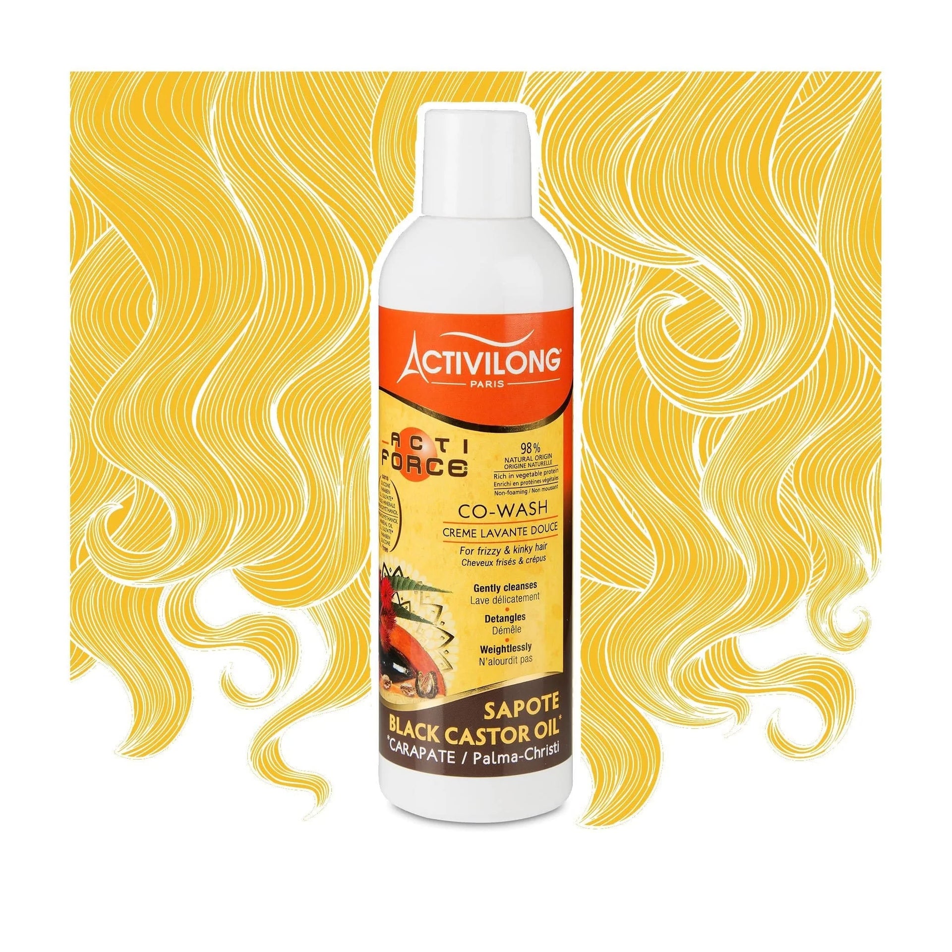 Activilong Acti Force Black Castor Oil Co Wash 240ml - Afro Hair Boutique