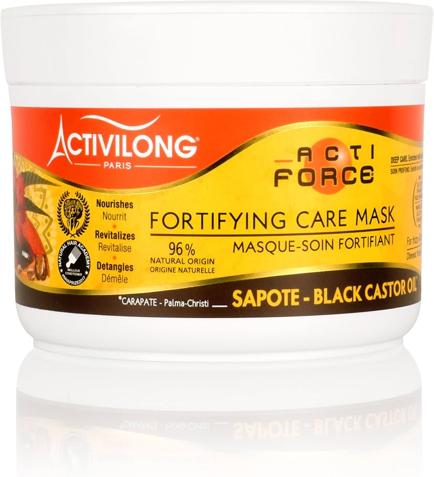 Activilong Acti Force Black Castor Oil Fortifying Care Mask 200ml / 250ml - Afro Hair Boutique