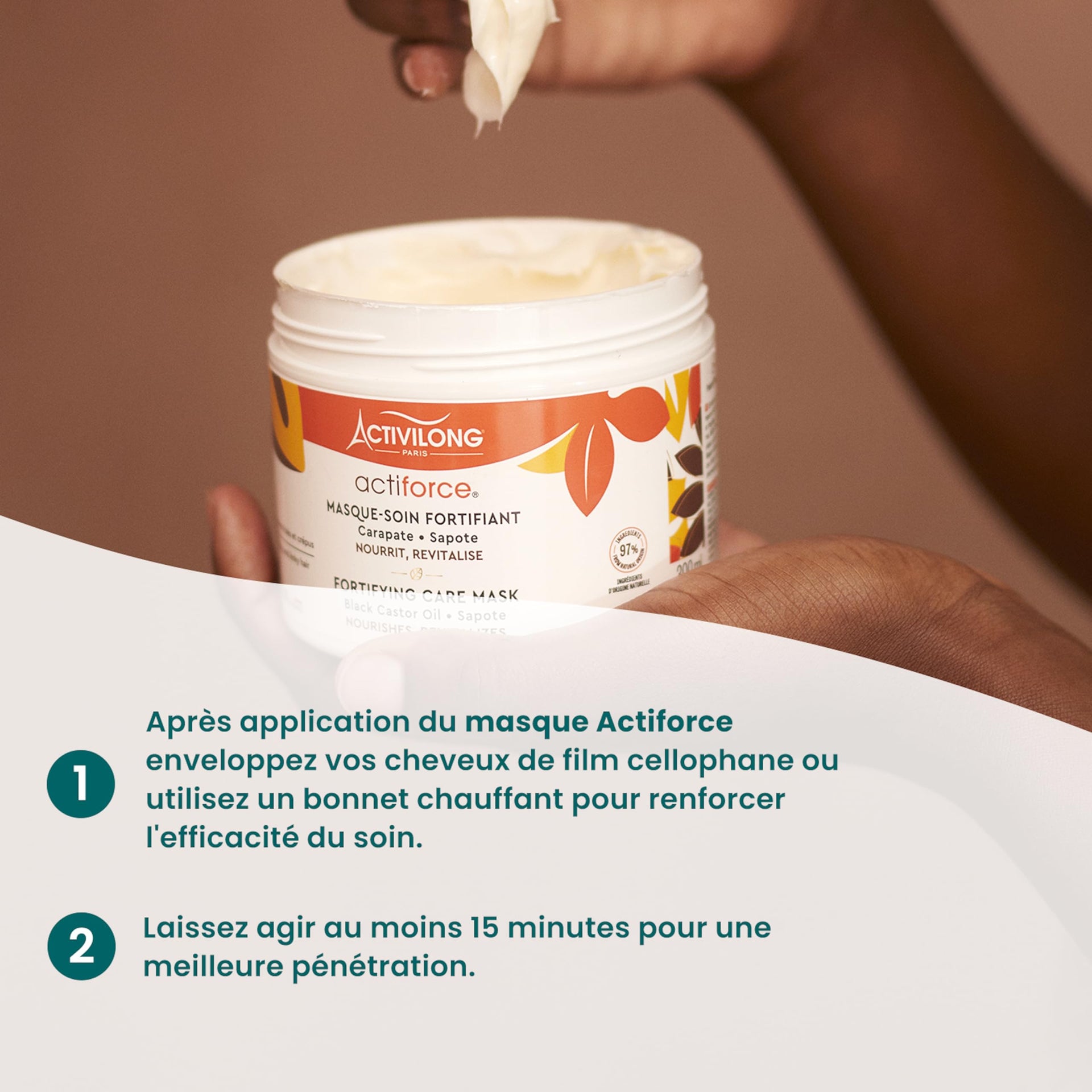 Activilong Acti Force Black Castor Oil Fortifying Care Mask 200ml / 250ml - Afro Hair Boutique