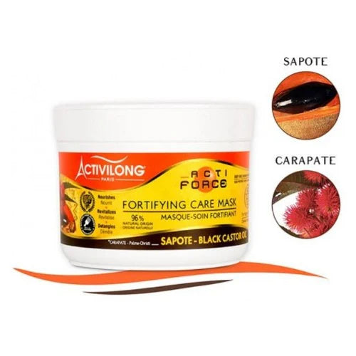 Activilong Acti Force Black Castor Oil Fortifying Care Mask 200ml / 250ml - Afro Hair Boutique