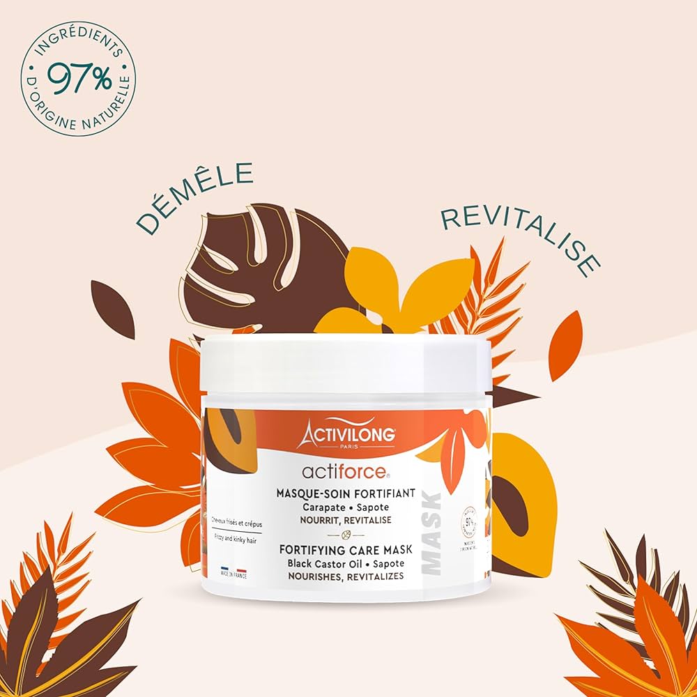 Activilong Acti Force Black Castor Oil Fortifying Care Mask 200ml / 250ml - Afro Hair Boutique