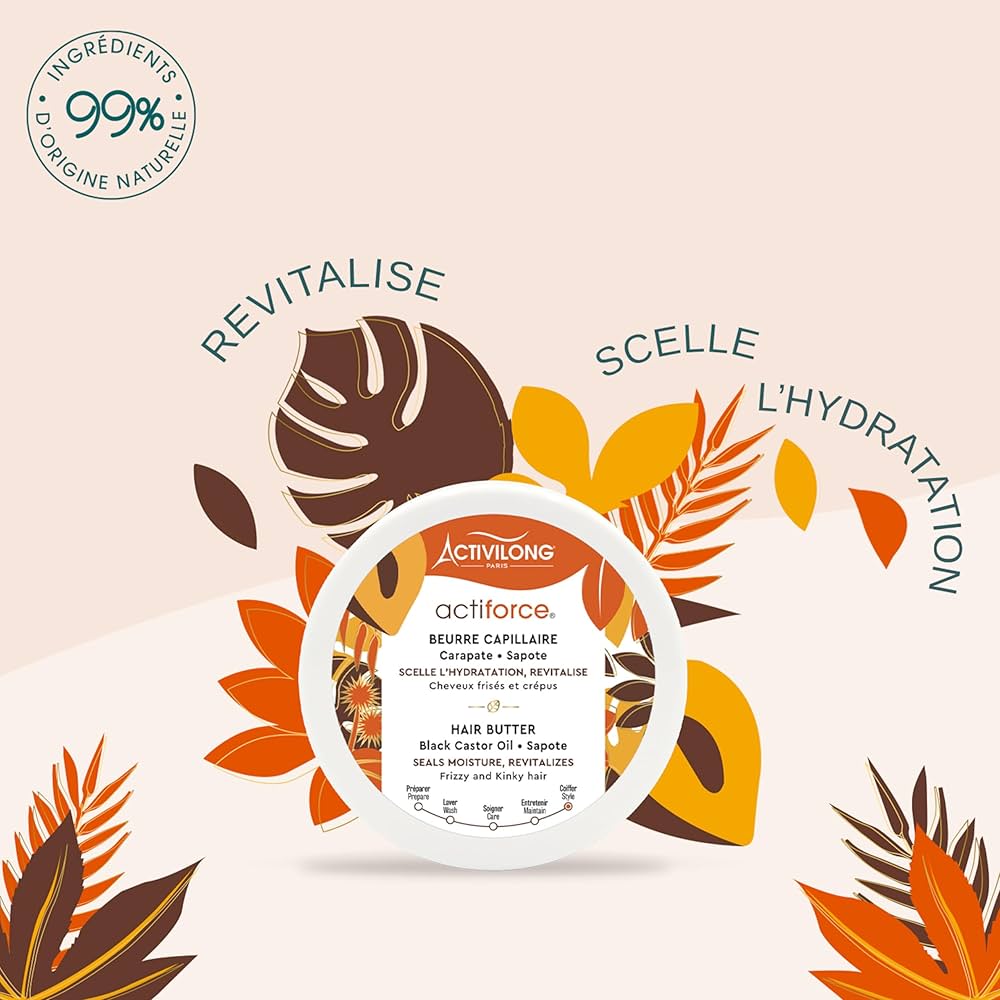 Activilong Acti Force Sapote Black Castor Oil Hair Butter 100ml - Afro Hair Boutique