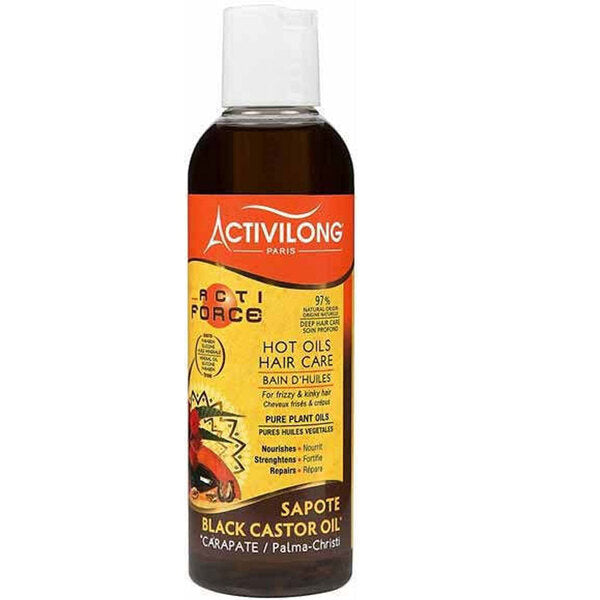 Activilong Acti Force Sapote Black Castor Oil Hot Oils 200ml - Afro Hair Boutique