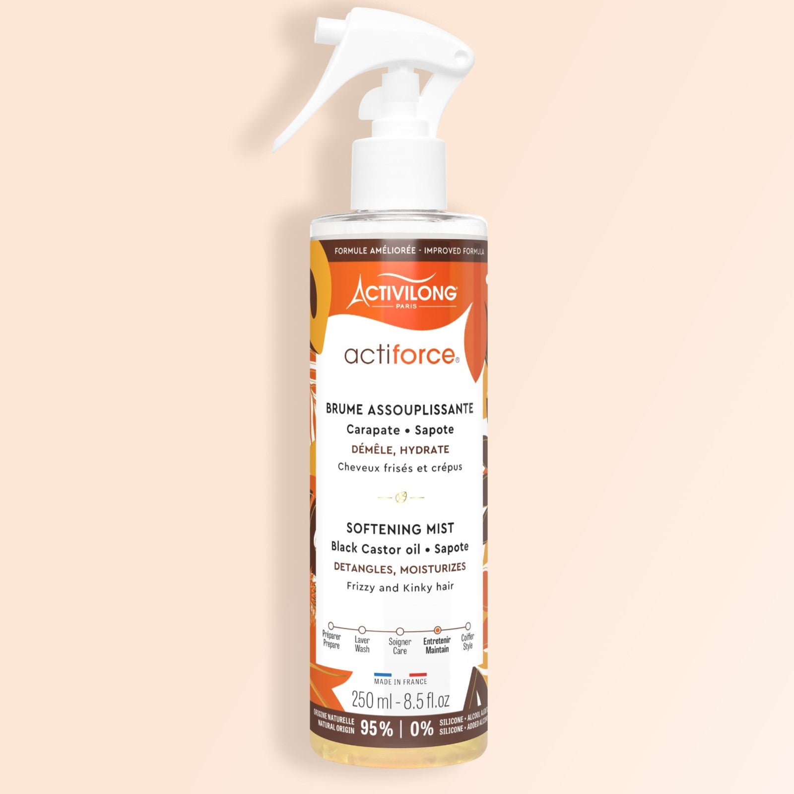 Activilong Acti Force Black Castor Oil & Sapote Softening Mist 250ml - Afro Hair Boutique