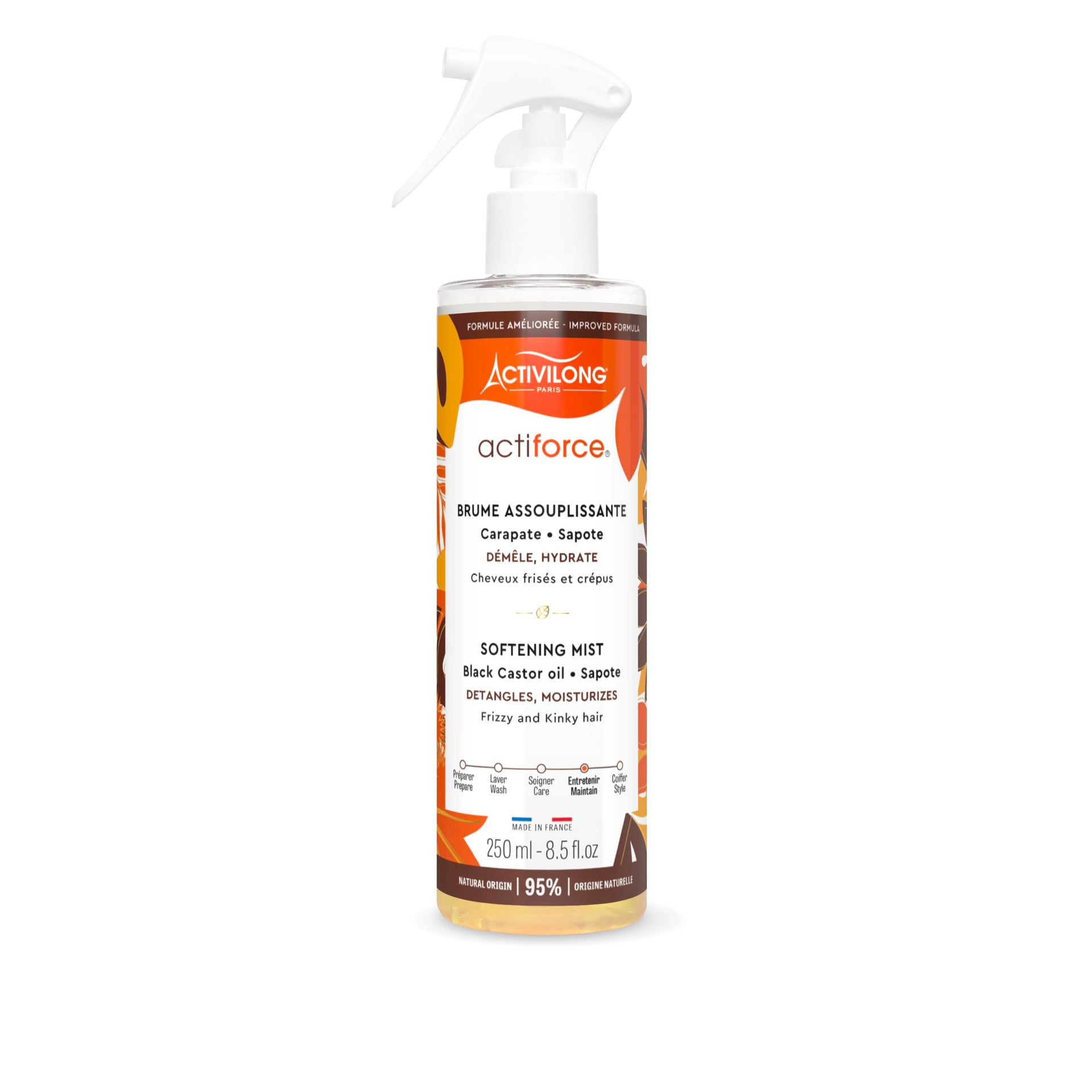 Activilong Acti Force Black Castor Oil & Sapote Softening Mist 250ml - Afro Hair Boutique