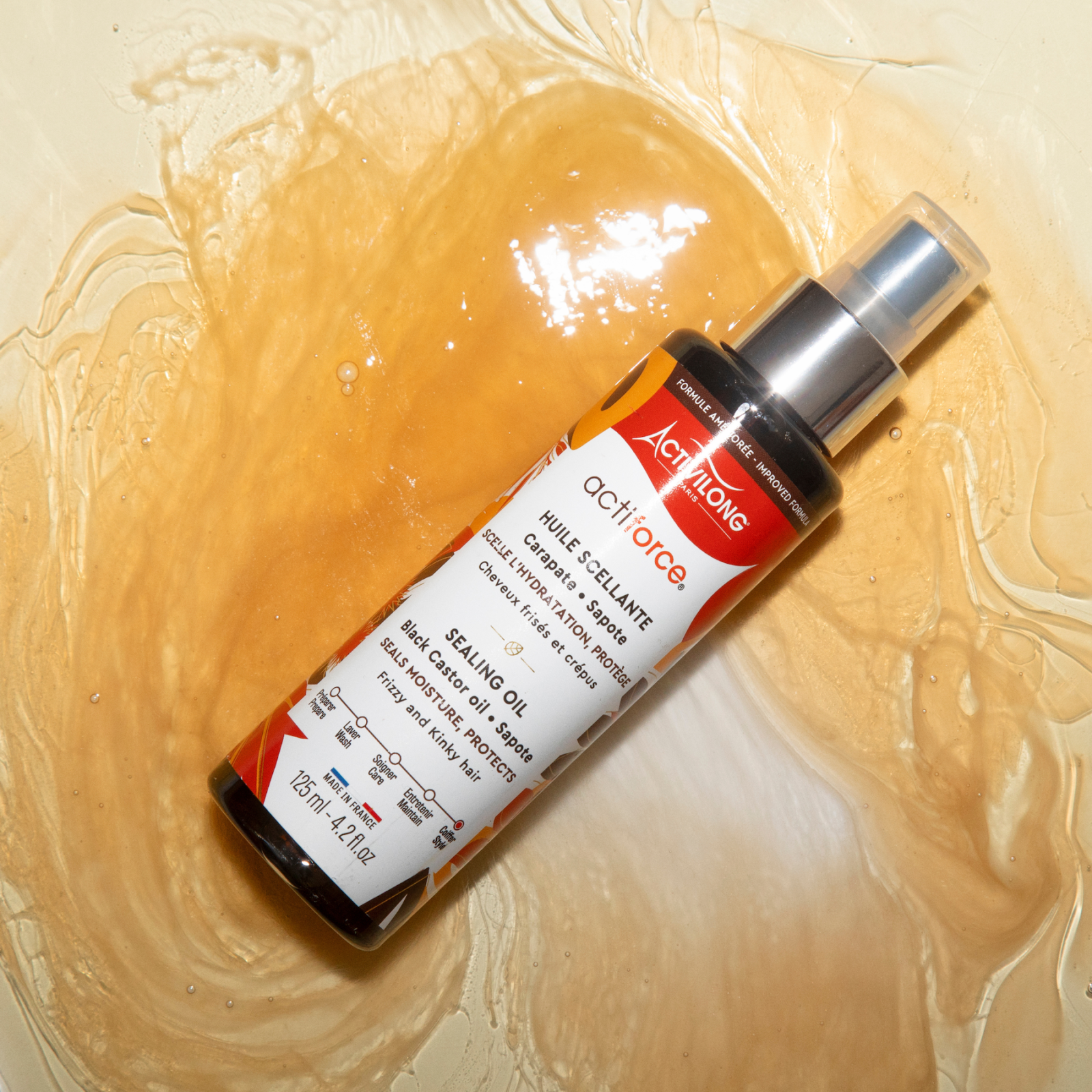Activilong Acti Force Sapote Black Castor Oil Sealing Oil 100ml - Afro Hair Boutique