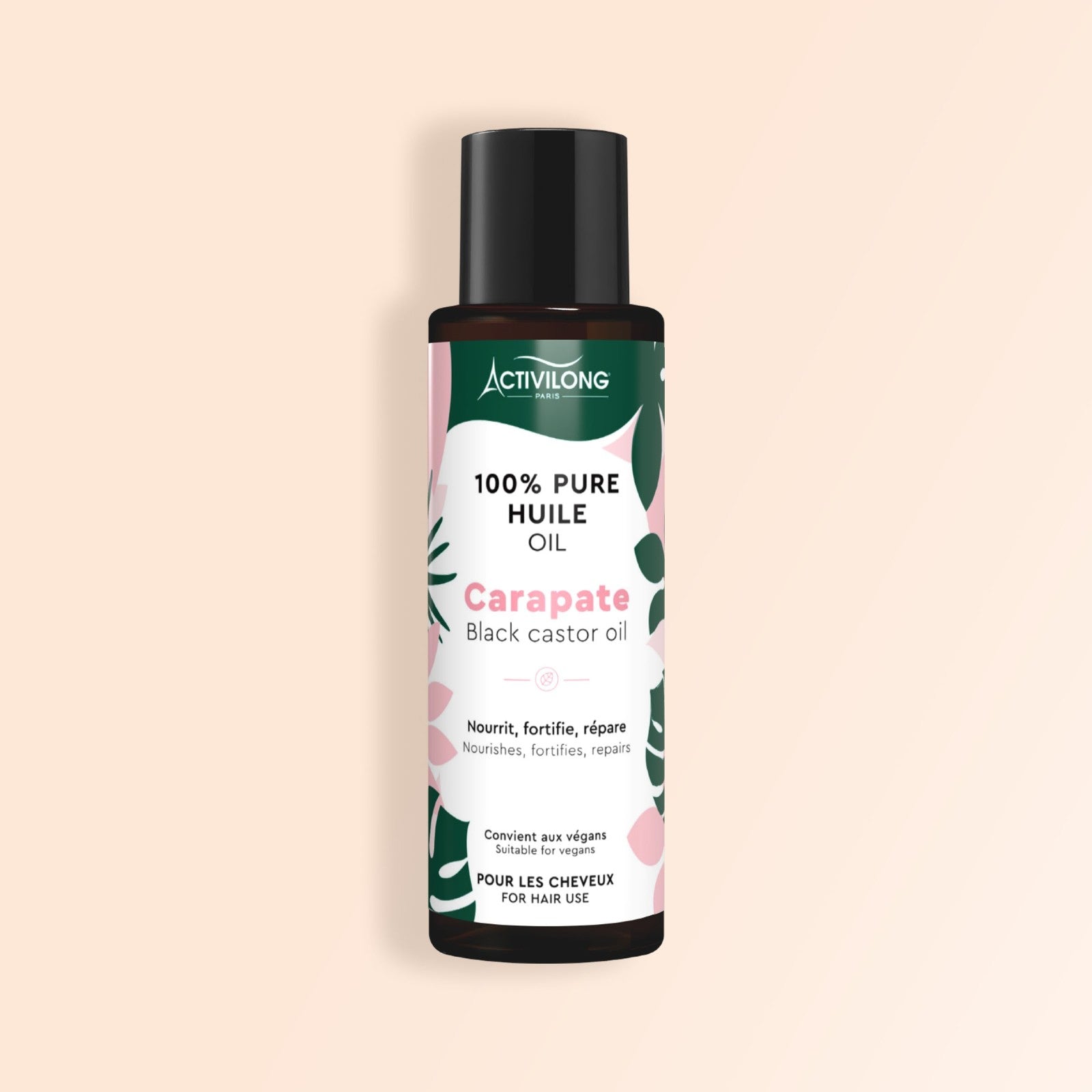Activilong Carapate Pure Black Castor Oil For Hair Repair 100ml - Afro Hair Boutique