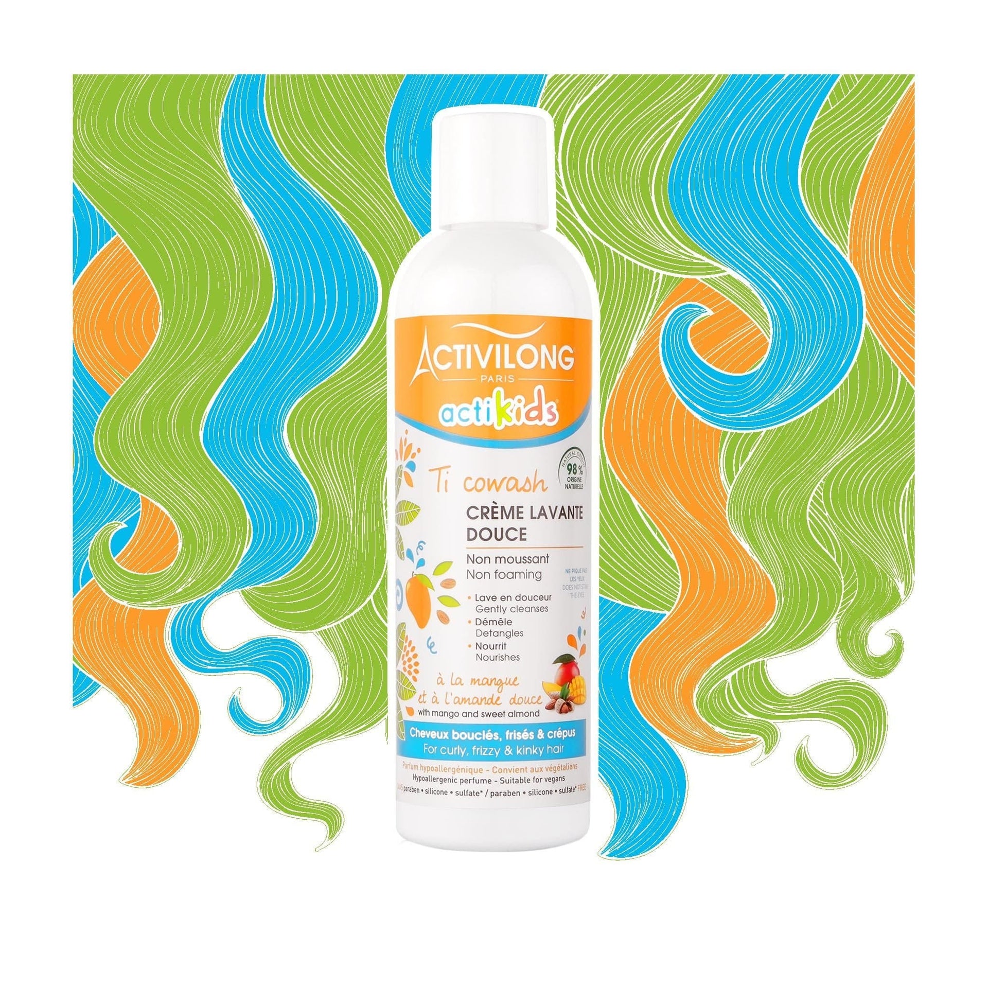 Activilong Non Foaming Cowash With Mango And Sweet Almond For Kids 240ml - Afro Hair Boutique