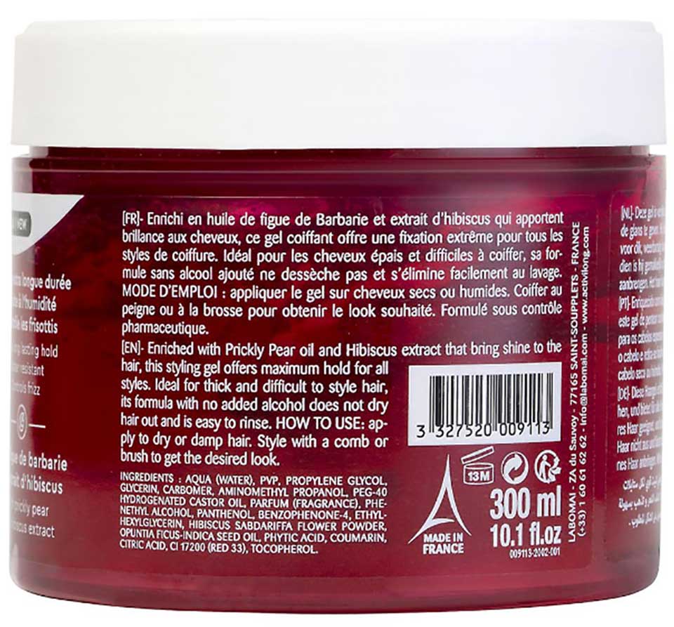 Activilong Paris Control Fixation Extra-Forte Extra Strong Hold Styling Gel 300ml - Afro Hair Boutique