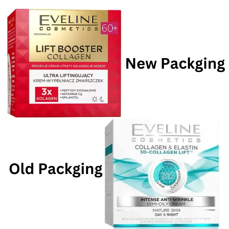 Eveline Collagen Elastin 3D Collagen Intense Anti Wrinkle Semi Oily Cream 50ml