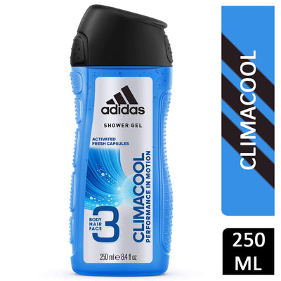 Adidas 3 In 1 Climacool Shower Gel 250ml