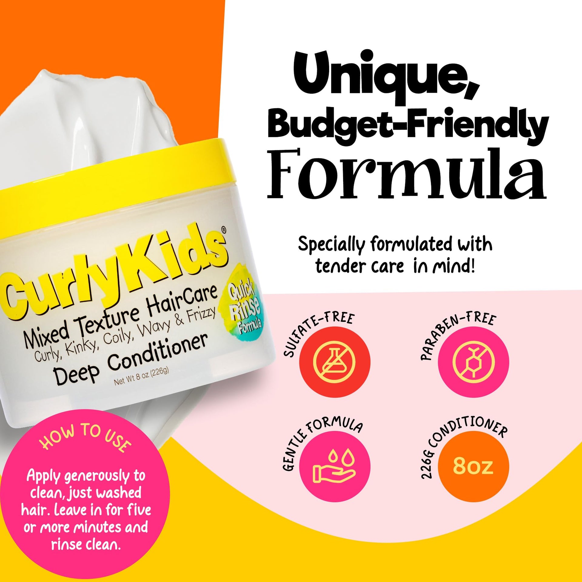 Advance Beauty Care Curly Kids Curly Deep Conditioner 226g