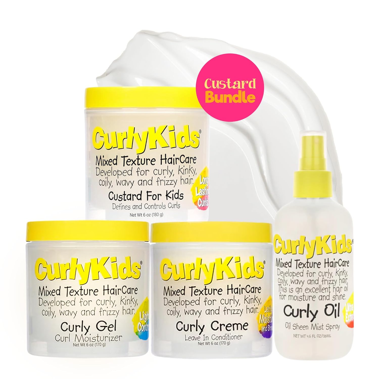 Advance Beauty Care Curly Kids Custard Bundle