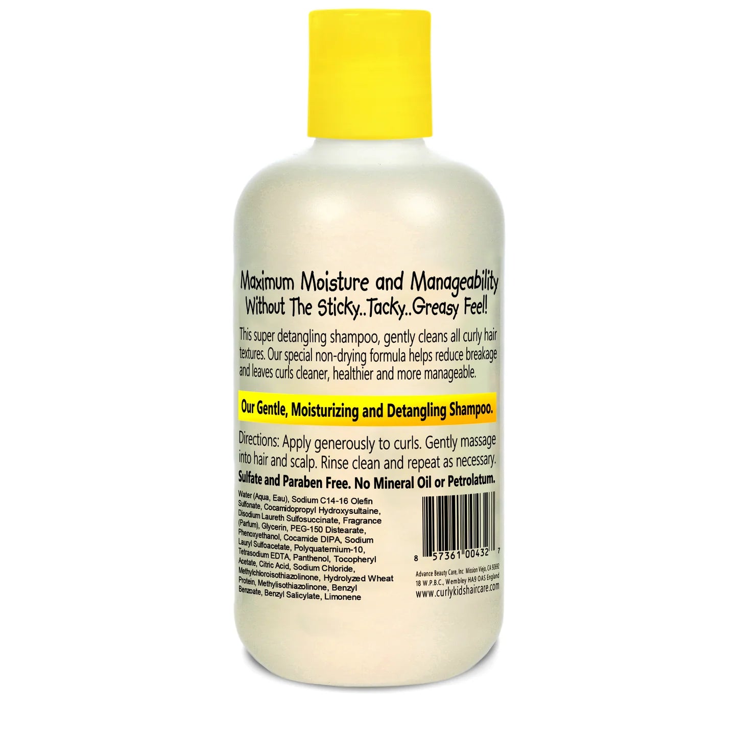 Advance Beauty Care Curly Kids Mixed Texture Hair Super Detangle Shampoo 236ml