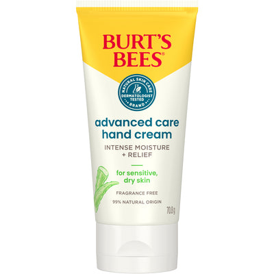Burts Bees Advanced Care Hand Cream For Sensitive Dry Skin 70g