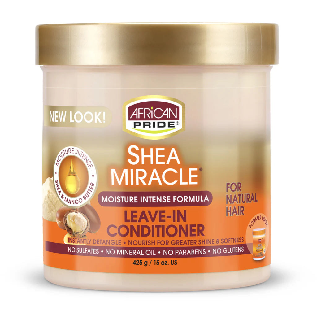 African Pride Shea Butter Moisture Intense Miracle Leave in Conditioner 425g - Afro Hair Boutique