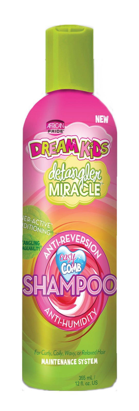 African Pride Dream Kids Detangler Miracle Anti Humidity& Reversion Shampo 355ml - Afro Hair Boutique