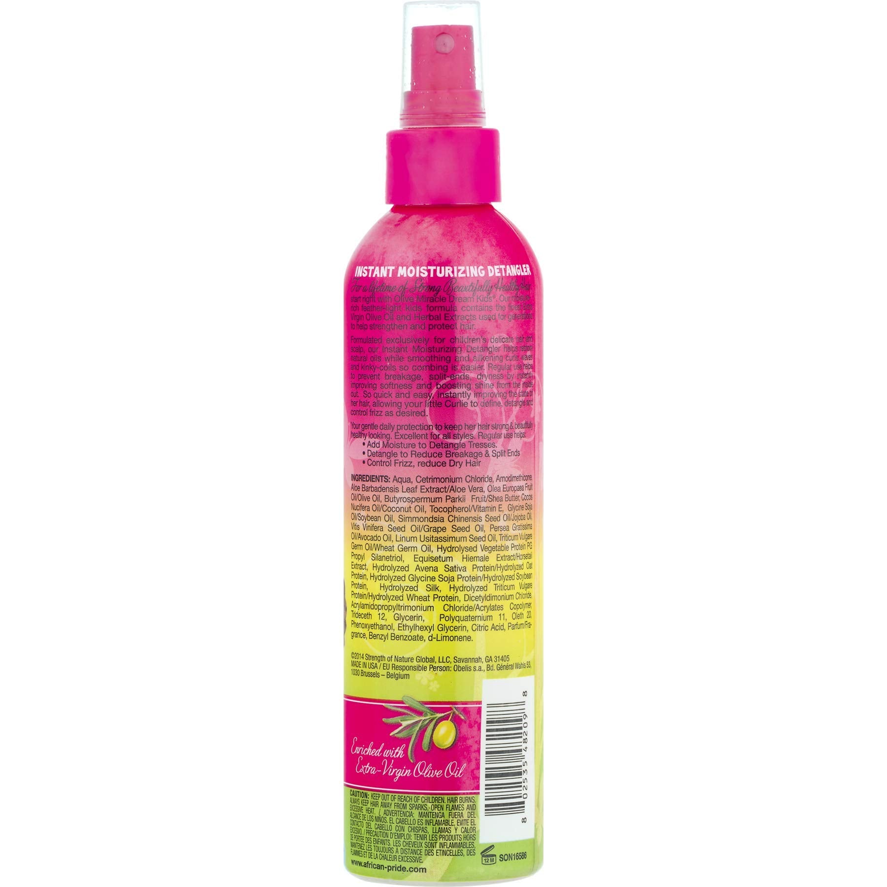 African Pride Dream Kids Olive Miracle Instant Moisturizing Detangler 236ml - Afro Hair Boutique