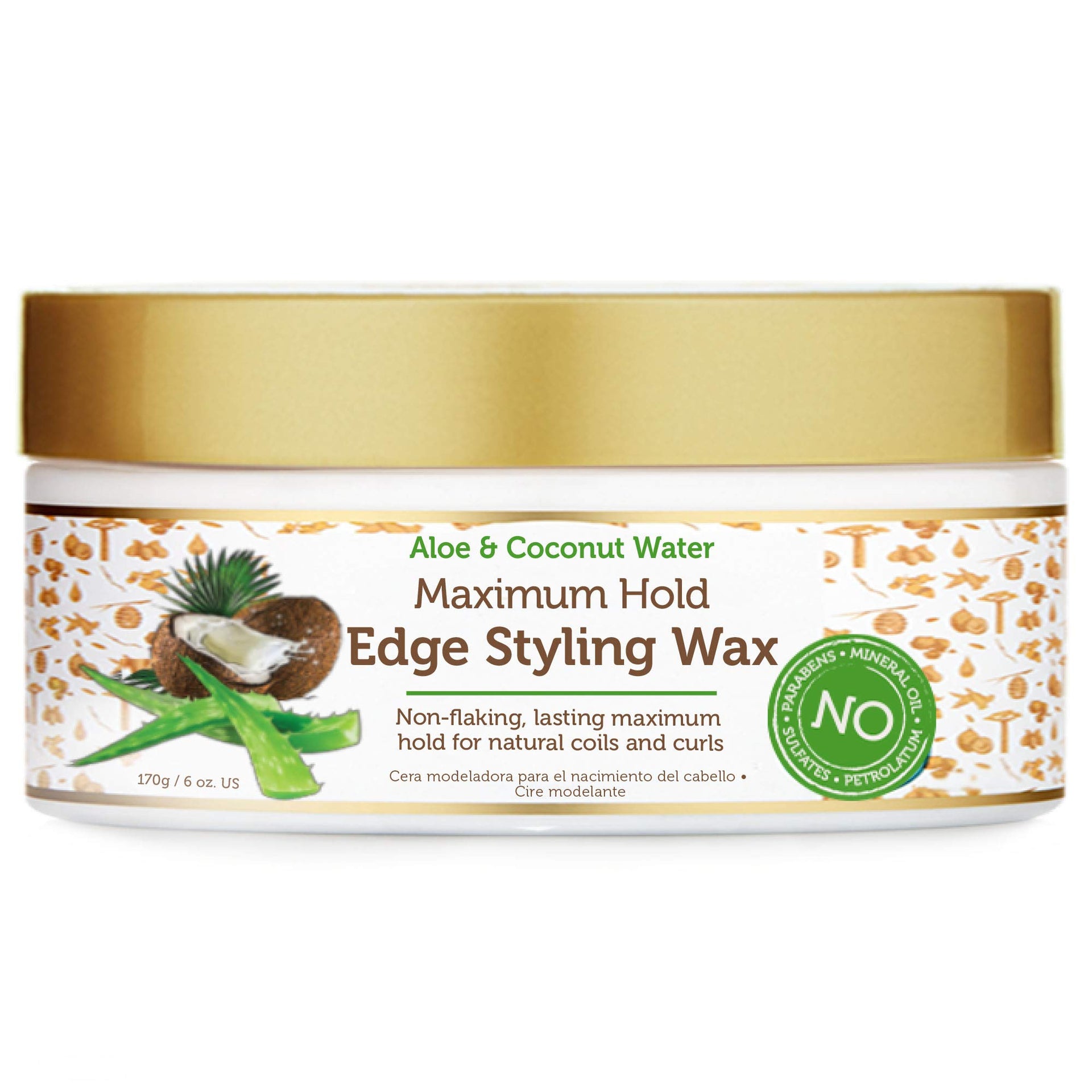 African Pride Moisture Miracle Aloe & Coconut Water Maximum Edge Styling Wax 170g - Afro Hair Boutique