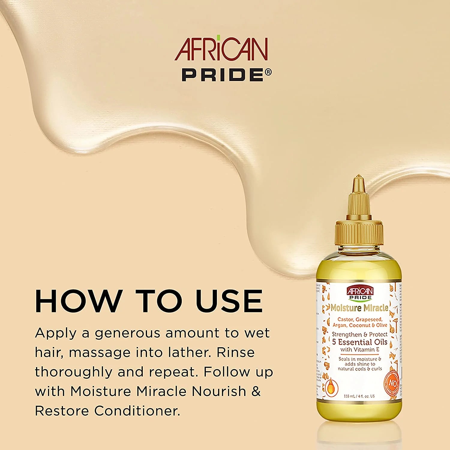 African Pride Moisture Miracle Strengthen & Protect 5 Essential Oils 115ml - Afro Hair Boutique
