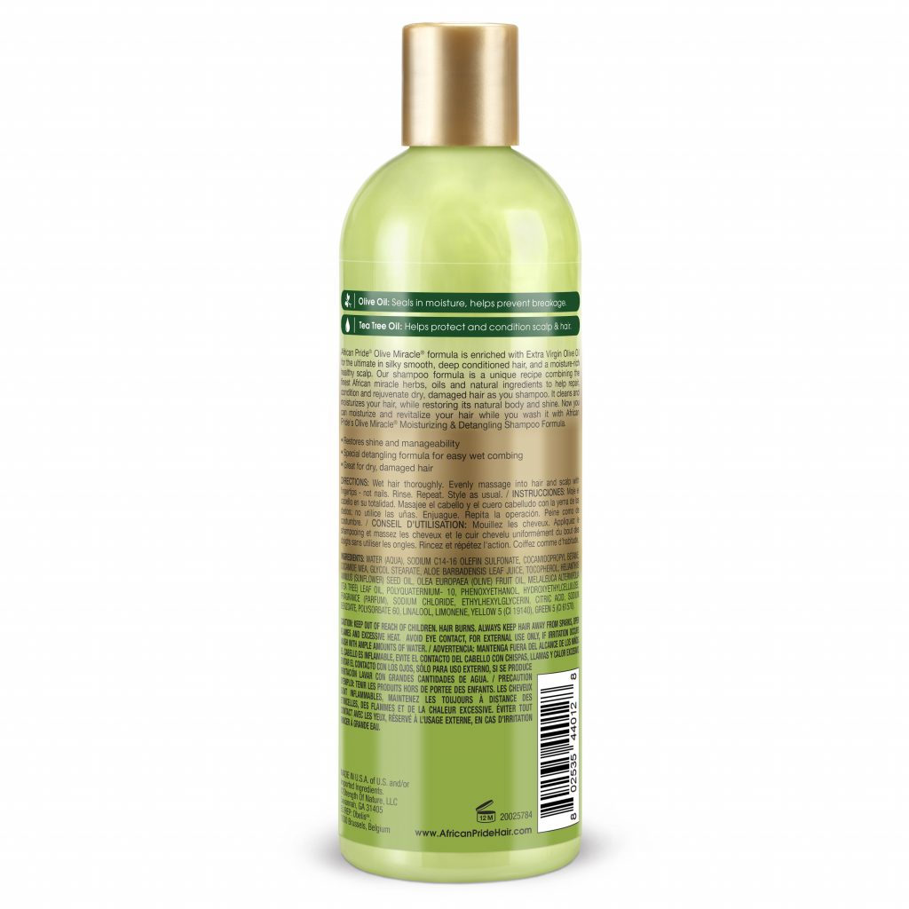 African Pride Olive Miracle AntiBreakage 2In1 Moisturizing & Detangling Shampoo - Afro Hair Boutique