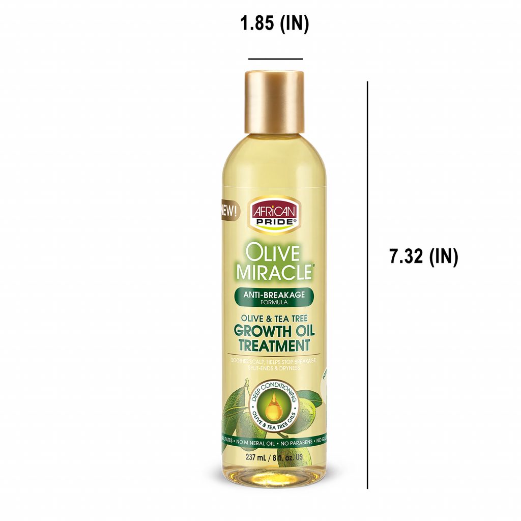 African Pride Olive Miracle Anti-Breakage Growth Oil Treatment 237ml - Afro Hair Boutique