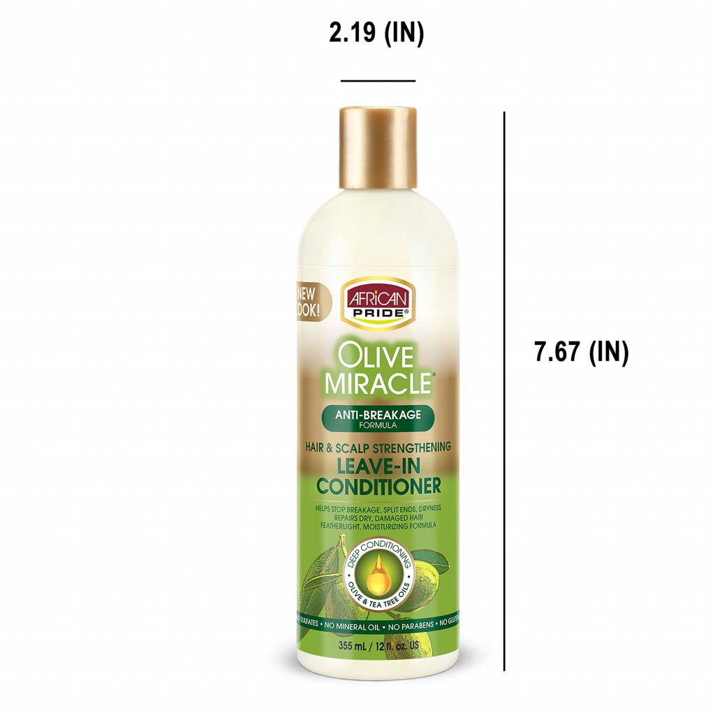 African Pride Olive Miracle Anti-Breakage Hair & Scalp Leave in Conditioner 12Oz - Afro Hair Boutique