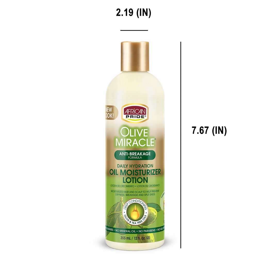 African Pride Olive Miracle Maximum Strengthening Moisturizer Lotion 355ml - Afro Hair Boutique