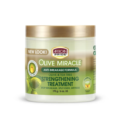 African Pride Olive Miracle Olive And Tea Tree Strengthening Treatment