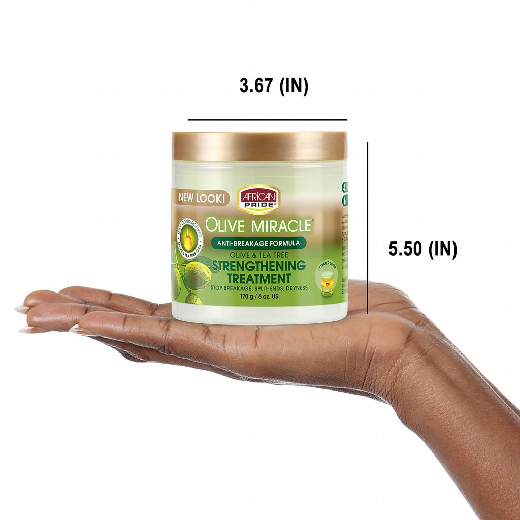 African Pride Olive Miracle Olive And Tea Tree Strengthening Treatment - Afro Hair Boutique