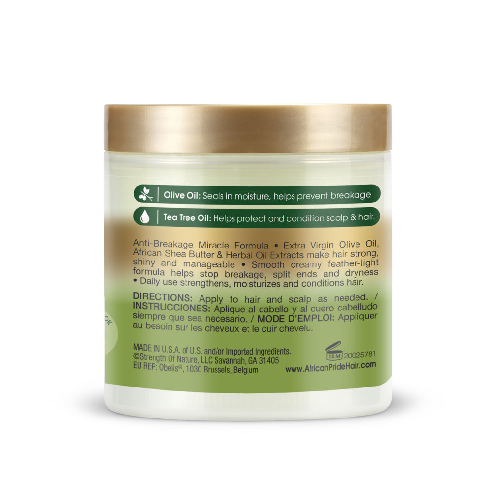 African Pride Olive Miracle Olive And Tea Tree Strengthening Treatment - Afro Hair Boutique