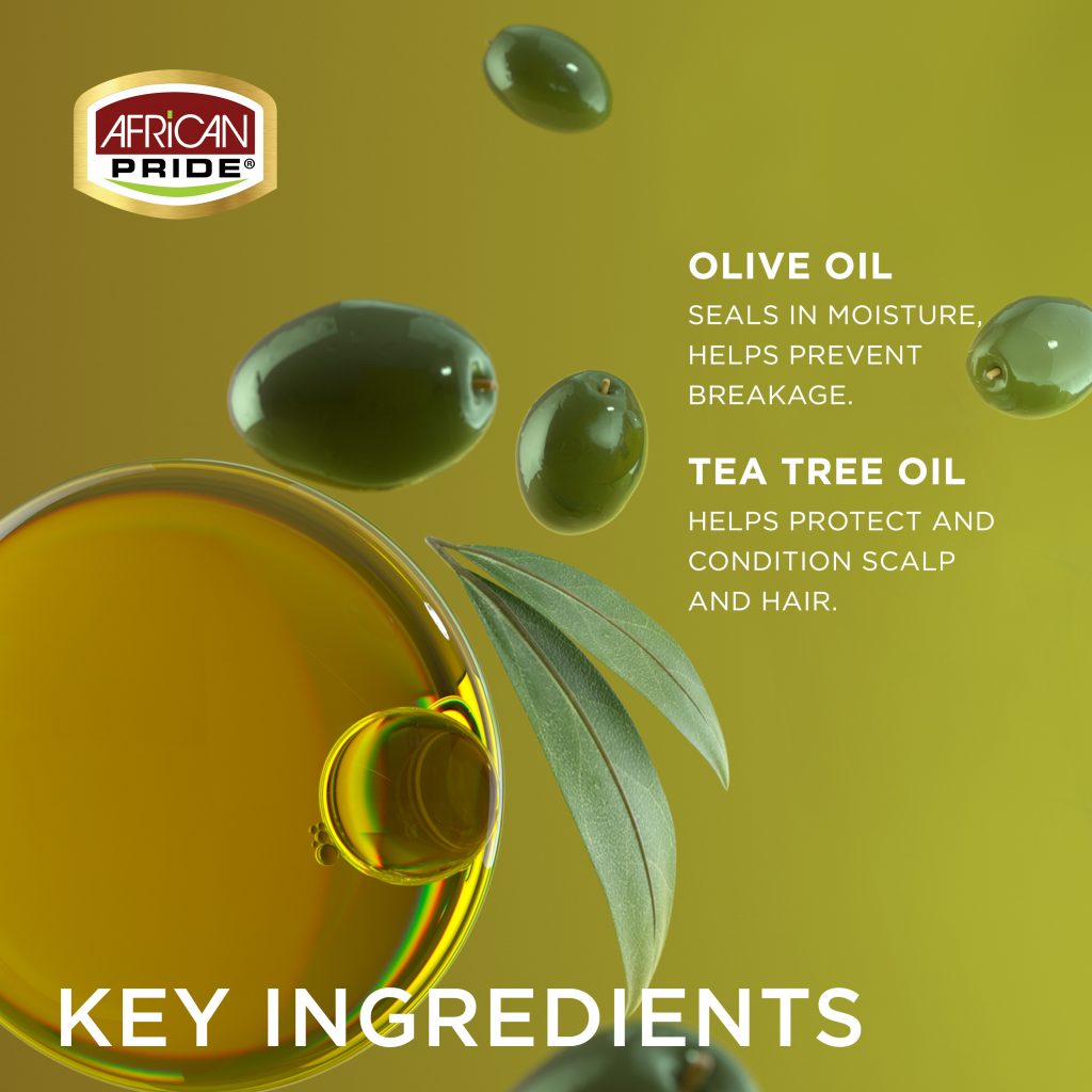 African Pride Olive Miracle Olive And Tea Tree Strengthening Treatment - Afro Hair Boutique