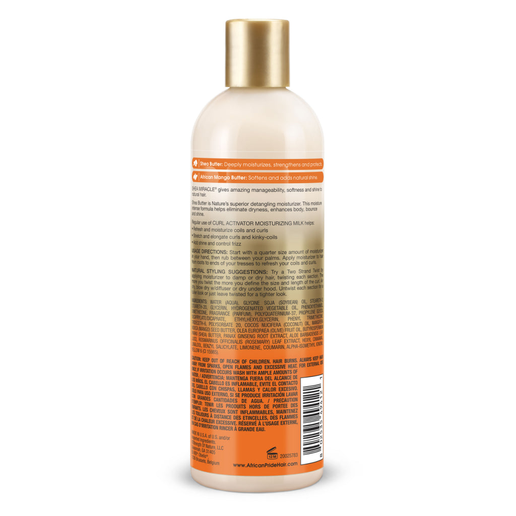 African Pride Shea Miracle Moisture Intense Curl Activator Moisturizer Milk 355ml - Afro Hair Boutique