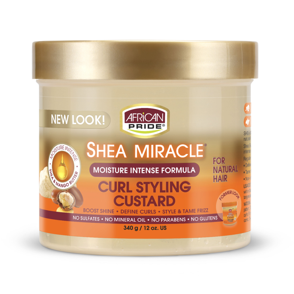 African Pride Shea Butter Miracle Moisture Intense Curl Styling Custard 340g - Afro Hair Boutique