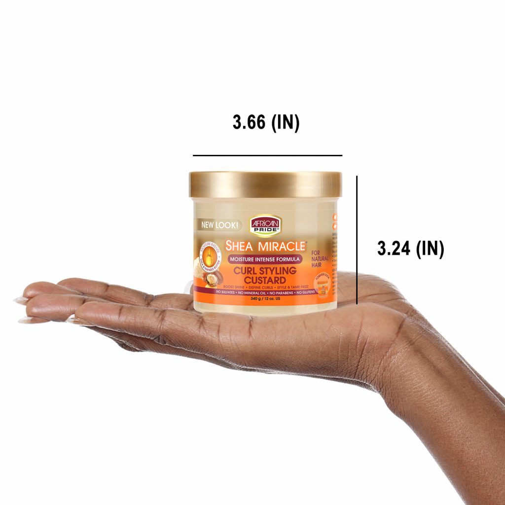 African Pride Shea Butter Miracle Moisture Intense Curl Styling Custard 340g - Afro Hair Boutique