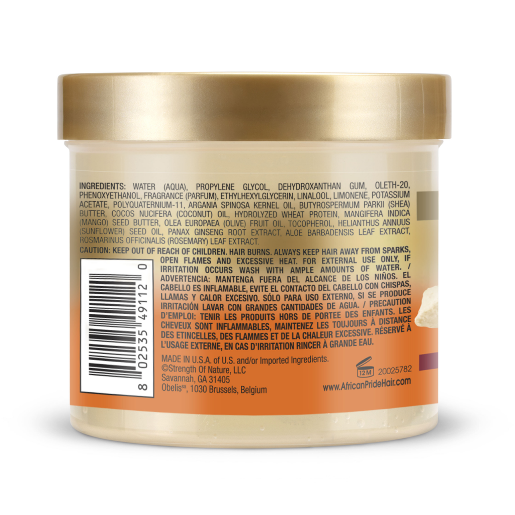 African Pride Shea Butter Miracle Moisture Intense Curl Styling Custard 340g - Afro Hair Boutique