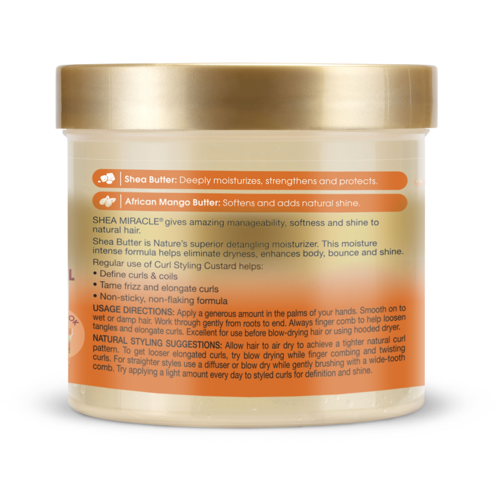 African Pride Shea Butter Miracle Moisture Intense Curl Styling Custard 340g - Afro Hair Boutique
